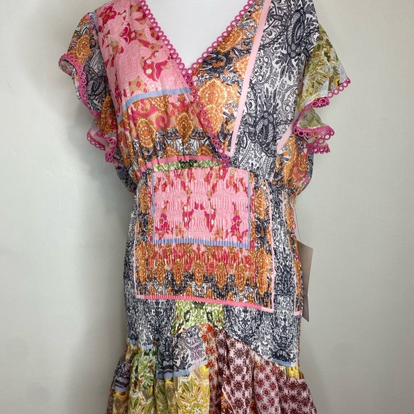 Boho Millie Dress Never Fully
Dressed Multicolor V-Neck Bohemian Dress - Picture 9 of 14